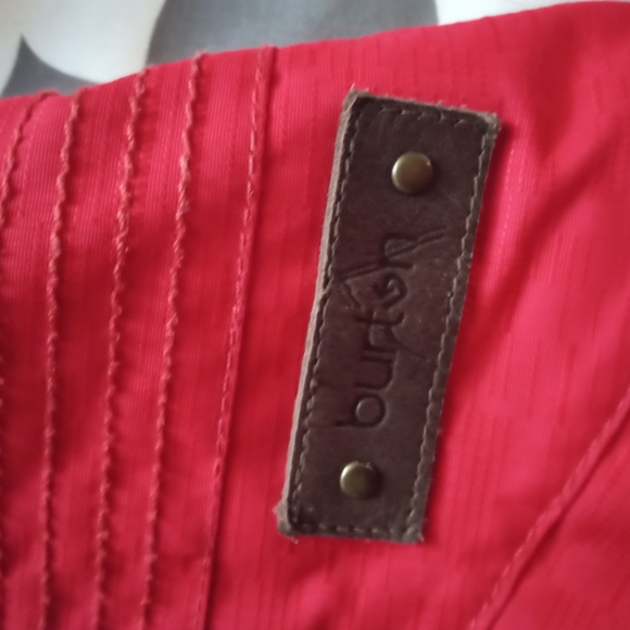 Red Hooded Double-Breasted Jacket - Picture 5 of 7